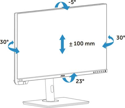 Ergonomie im Überblick (Bild: ASUS-Handbuch)