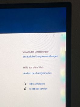 Kalibrierungsartefakte am rechten Bildschirmrand