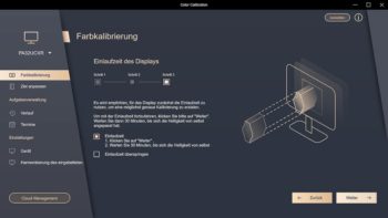 ProArt Calibration: Einlaufzeit 1