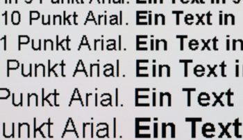 Textwiedergabe 1280 x 720, Vollbild