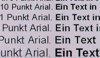 Textwiedergabe nativ, Vollbild