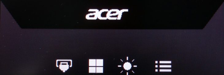 OSD-Startmenü beim Acer XV275UP3