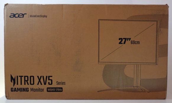 Einfarbig bedruckter Verpackungskarton des Acer Nitro XV275UP3