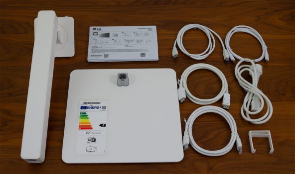 Lieferumfang des LG 38WR85QC-W