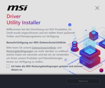 Automatischer Start des MSI-Driver-Utility-Installers