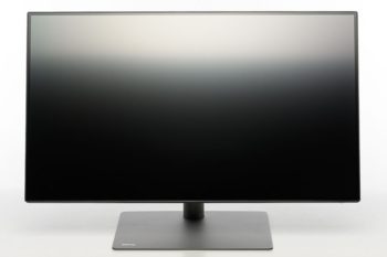 BenQ PD3225U: Ansicht vorn in der niedrigsten Stellung