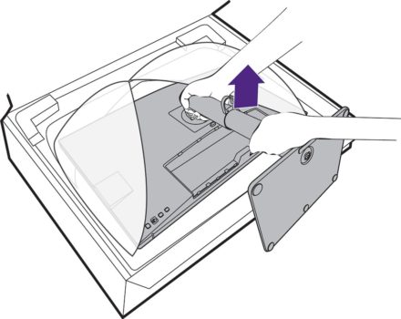 Herausnahme aus dem Karton einfach gemacht (Bild: BenQ-Handbuch)