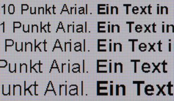 Textwiedergabe nativ, Vollbild