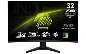 MSI: Neues Rapid-VA-Display mit WQHD und 180 Hz MSI MAG 32CQ6F (Bild: MSI)