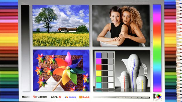 BenQ W5800: Screenshot des Testbildes der Farbraumabdeckung