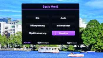 OSD: Basismenü