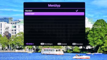 OSD: Menütyp