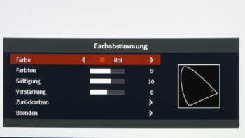 OSD: Farbabstimmung
