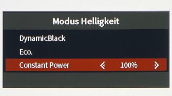 OSD: "Constant Power" auf 100 %