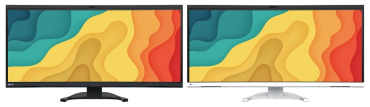 Der FlexScan-Monitor ist in zwei Farbvarianten erhältlich: EV3450XC-BK und EV3450XC-WT