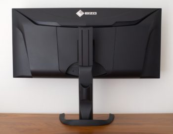 EIZO EV3450XC-BK Ansicht hinten in der höchsten Stellung