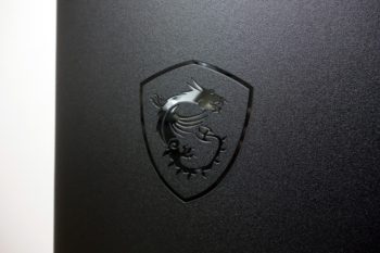 MSI-Logo auf der Displaygehäuserückseite