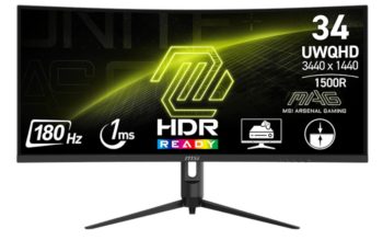 MSI bringt MAG 342CQR E2 mit UWQHD und 180 Hz MSI MAG 342CQR E2 (Bild: MSI)