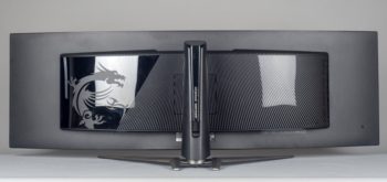 Display in der niedrigsten Stellung von hinten