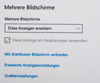 Textwiedergabe bei 2560 x 720 Pixeln
