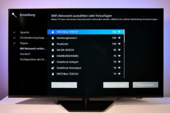 Installation TV: Netzwerkverbindung