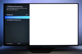 OSD: Weißpunktanpassung