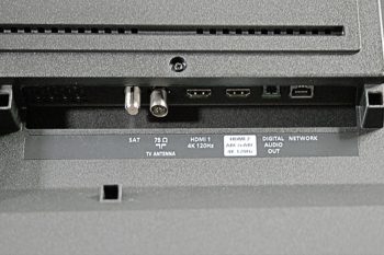 Philips 65OLED809 Ansicht: Anschlüsse unten