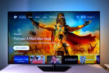 Startbildschirm: Google TV
