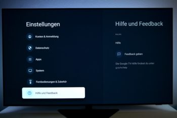 OSD: Hilfe und Feedback