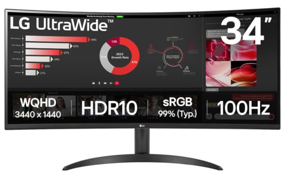 LG UltraWide 34WR50QK (Bild: LG)