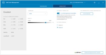 Dell Color Management Software: Erweiterte Einstellungen