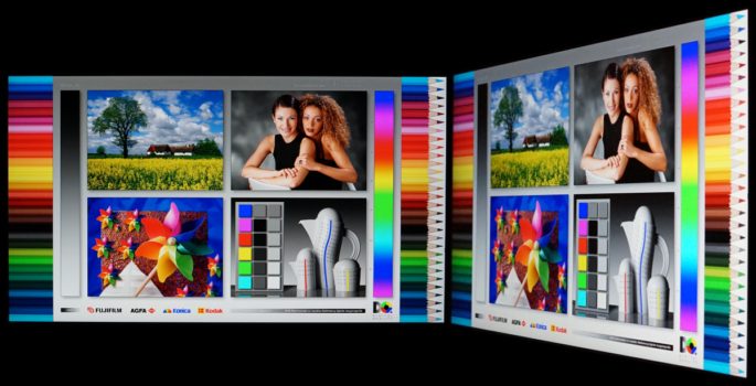 Blickwinkel vom IPS-Panel des LG 24BA560-B