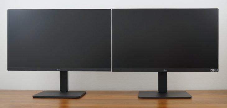 Dual-Monitoring mit LG 24BA850-B (rechts) und 24BA560-B (links)