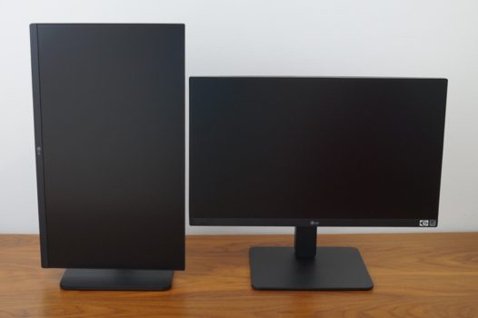 Dual-Monitoring jeweils im Porträt- und Landschaftsmodus