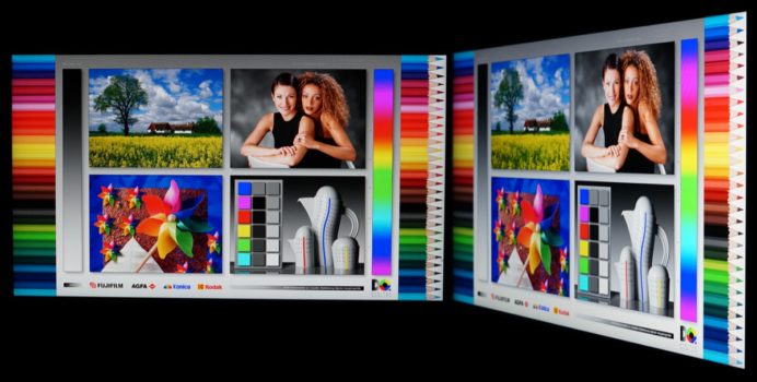 Blickwinkel vom IPS-Panel des LG 24BA850-B