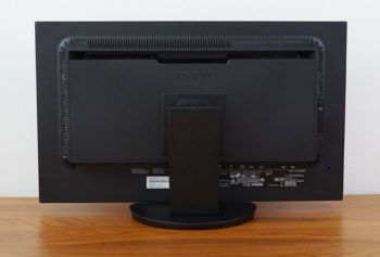 Ansicht Display hinten in der niedrigsten Stellung