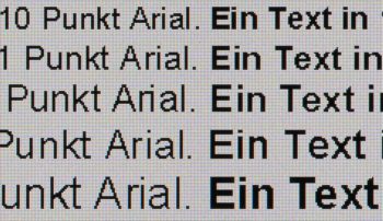 Textwiedergabe nativ, Vollbild
