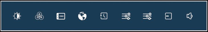 Tasten und Bedienung des Iiyama XUB2797QSNP-B1