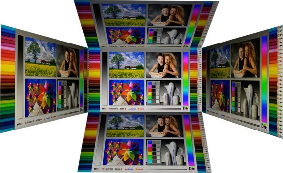 Horizontale und vertikale Blickwinkel vom IPS-Panel