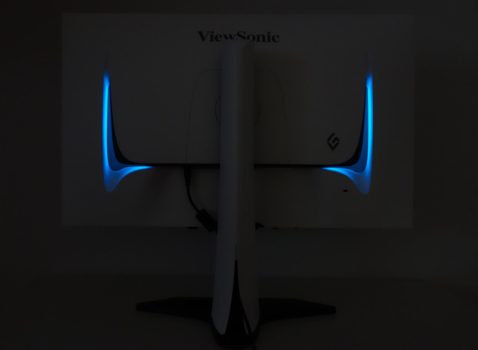 ViewSonic XG272-2K-OLED: RGB-LED-Beleuchtung auf der Gehäuserückseite
