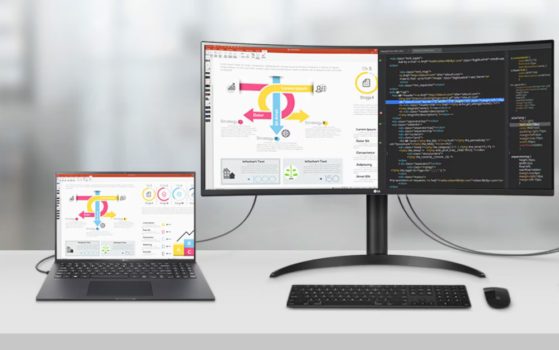 LG UltraWide 34WR55QK (Bild: LG)
