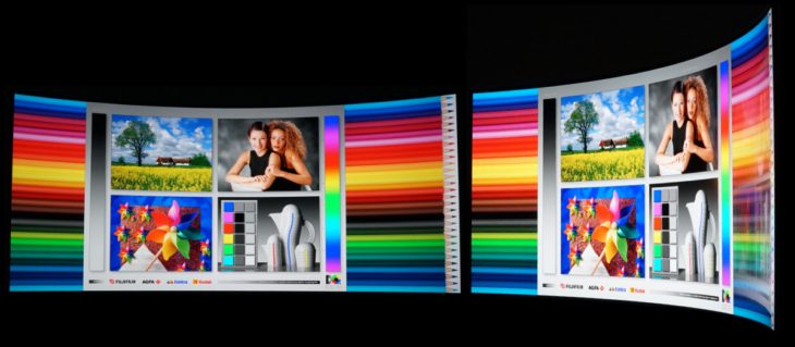 Blickwinkeleigenschaften vom OLED-Panel des AOC AG456UCZD
