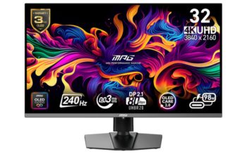 MSI 322URX: QD-OLED-Monitor kommt mit DisplayPort 2.1 MSI MPG 322URX (Bild: MSI)