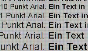 Textwiedergabe nativ, Vollbild