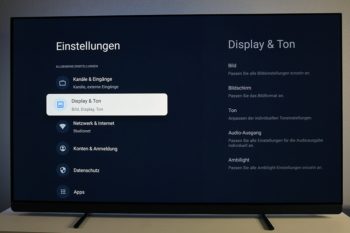OSD: Display und Ton