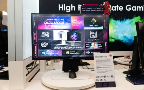 MSI MPG 274URDFW E16M CES (Bild: MSI)