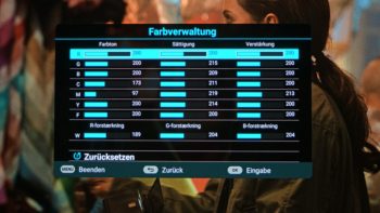 OSD: Farbverwaltung
