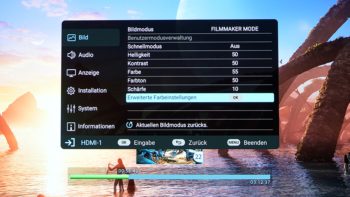 OSD: Filmmaker-Mode HDR