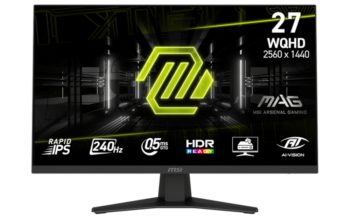 MSI bringt MAG 274QF X24 mit WQHD und 240 Hz MSI MAG 274QF X24 (Bild: MSI)