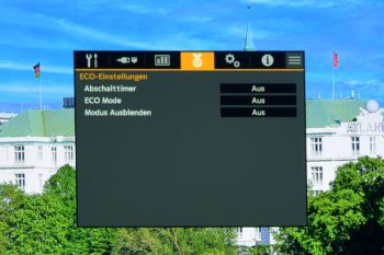 OSD: Eco-Einstellungen